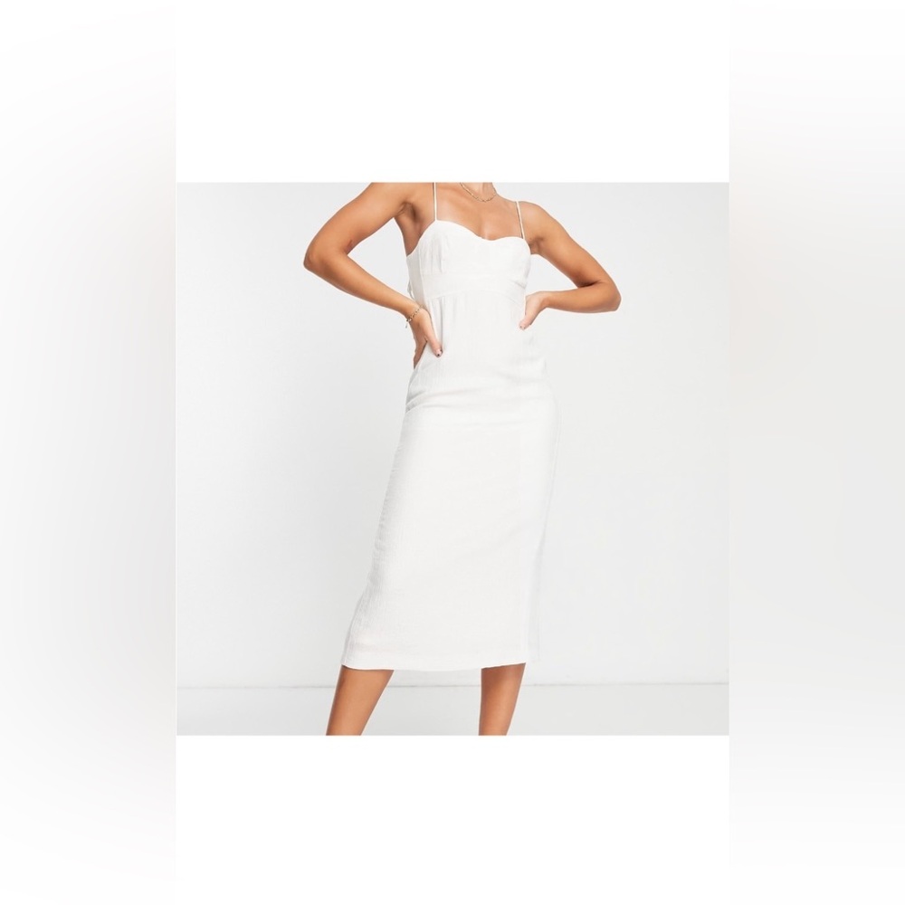 Mango Cream Dress NWT